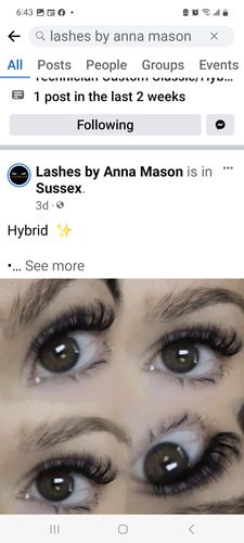 Customer photo review of Volume Lashes 0.03mm Regular Individual Lash Extensions