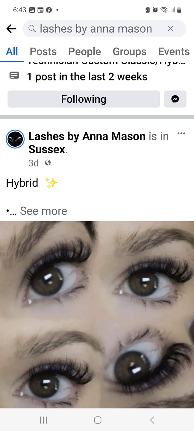 Customer photo review of Cashmere Volume Lash Extensions 0.03mm