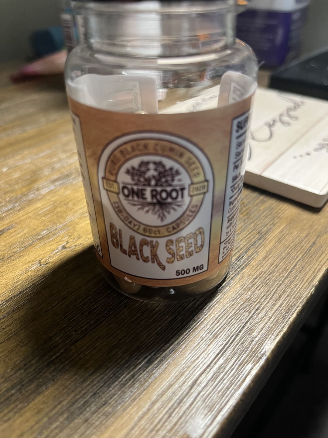 Customer photo review of Black Seed Capsules: 60ct