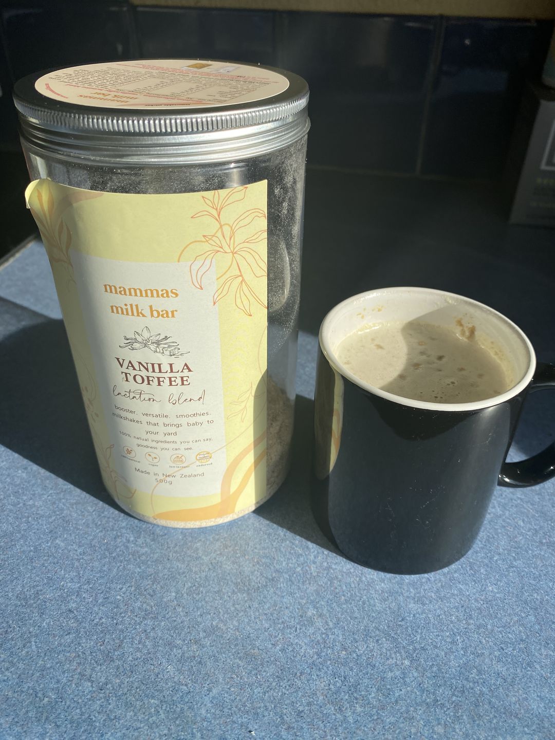 Customer photo review of Vanilla Toffee Lactation Blend