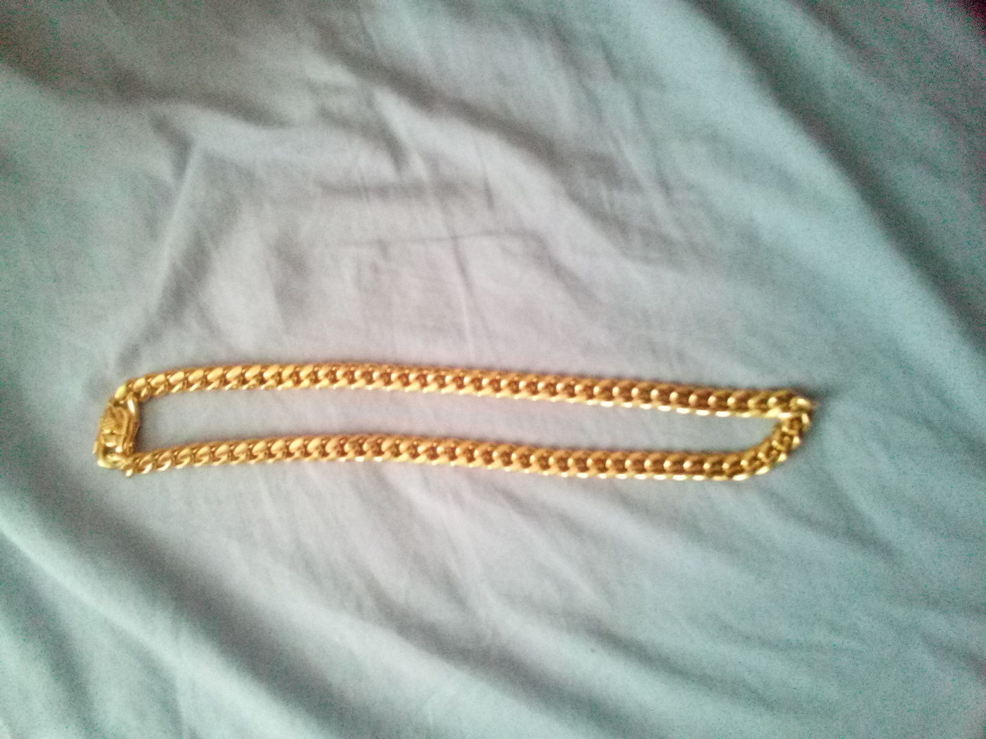 Customer photo review of Miami Cuban Chain Yellow Gold