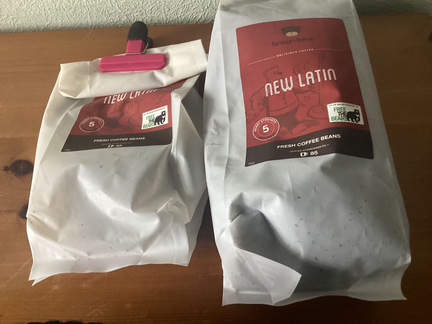 Customer photo review of New Latin Espresso Coffee, Strength 5, Dark Roast