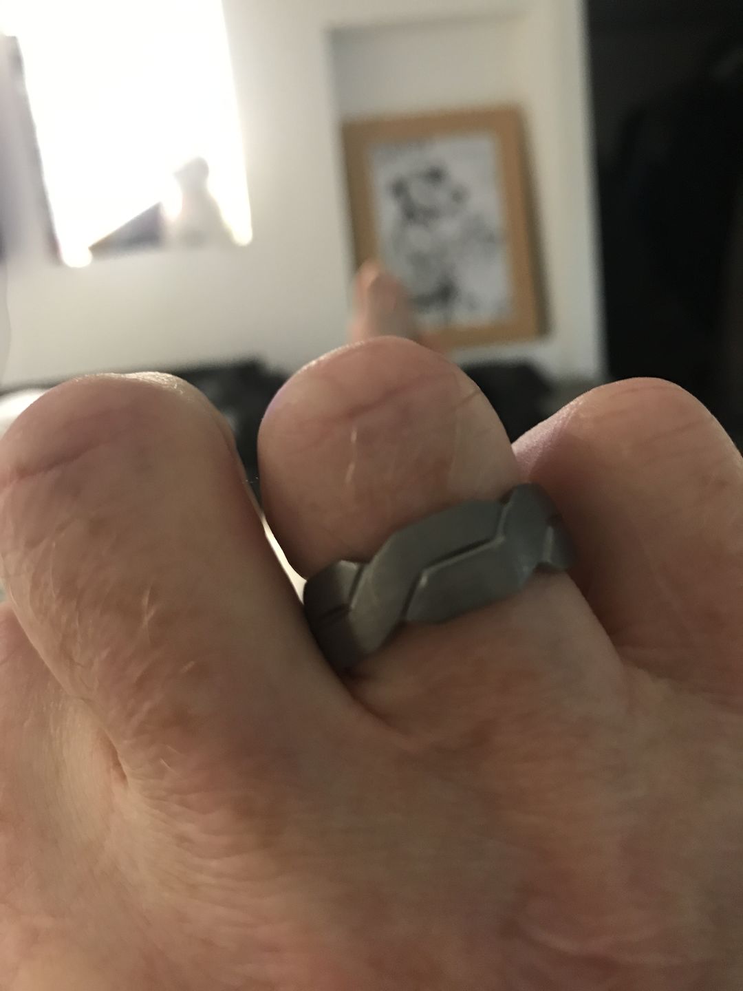 Customer photo review of Weaved 8mm Wonder Ring
