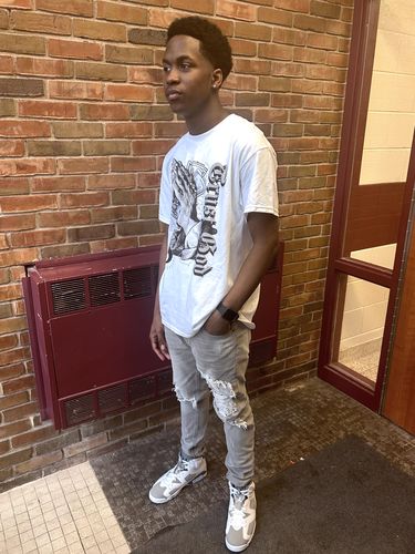 Customer photo review of Cool Grey 6s DopeSkill T-Shirt Trust God Graphic