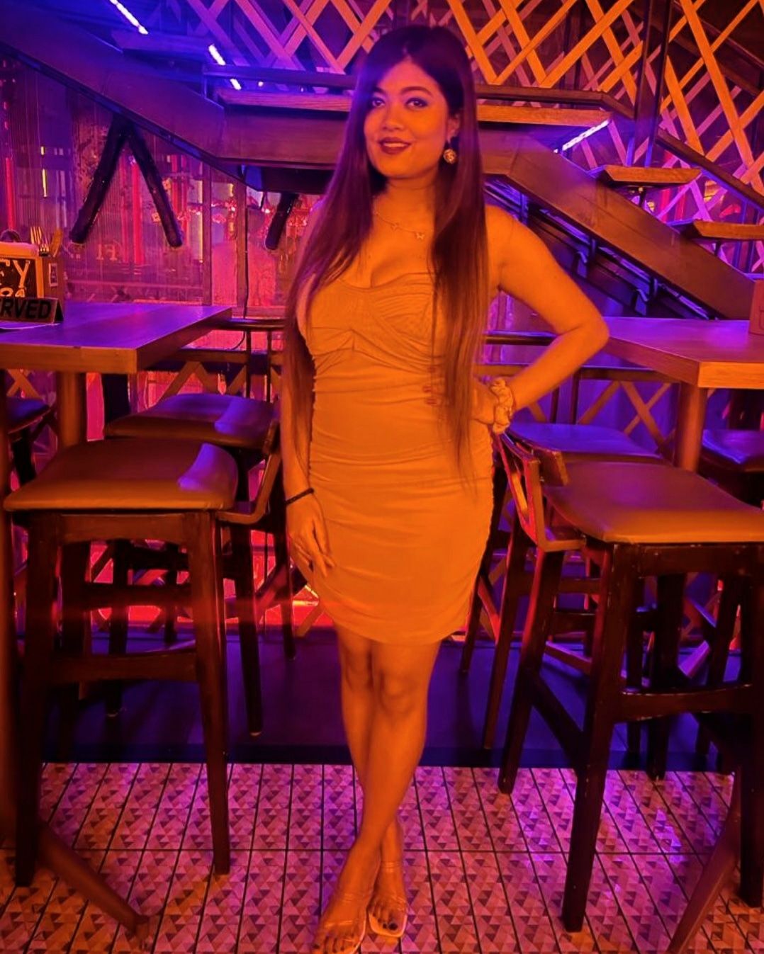 Customer photo review of Limba Ruched Mini Bodycon Mesh Dress