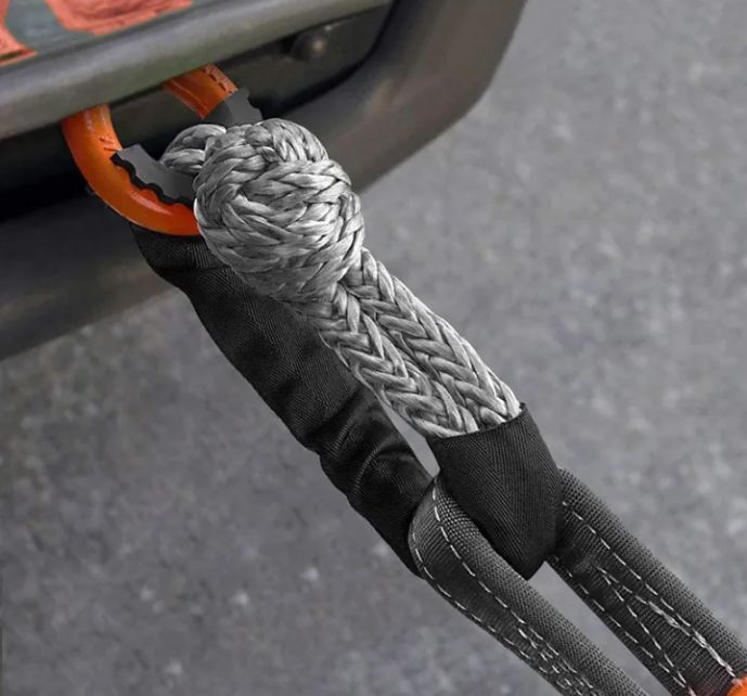 Customer photo review of OPENROAD Synthetic Soft Shackle Rope, 2" X 23" (38,000lbs)