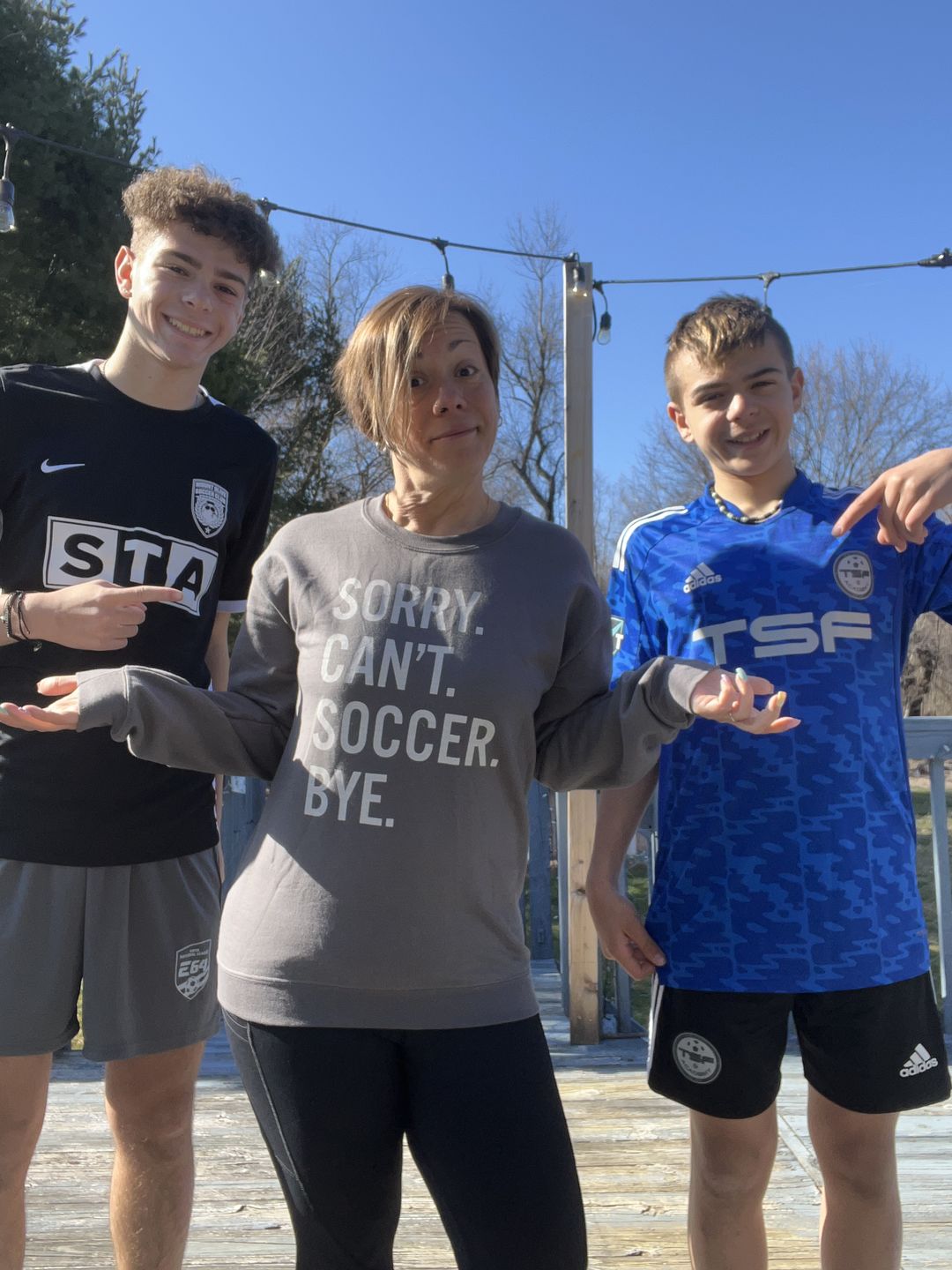 Customer photo review of Sorry Can't Soccer Bye
