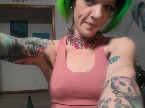 Customer photo review of Heart of Glass Choker
