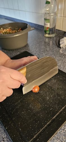 Customer photo review of Handgeschmiedetes Kochmesser - Ergonomic