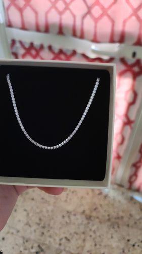 Customer photo review of Collana Choker Tennis 1,5 mm