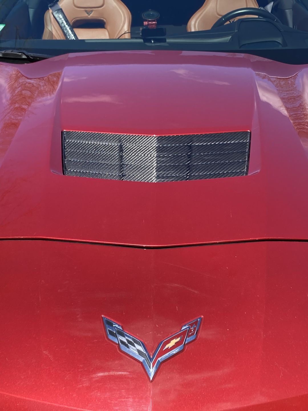 Customer photo review of Corvette C7 Stingray / Z51 / Grand Sport Carbon Fiber Hood Vent