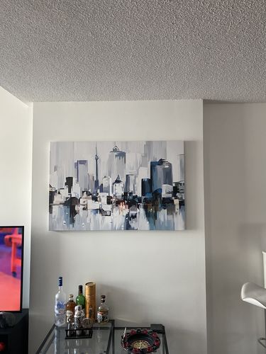 Customer photo review of 'Abstract Toronto' Framed Canvas
