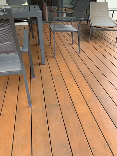 Customer photo review of Square Silicone Non Slip Floor Protector - Floor Protection