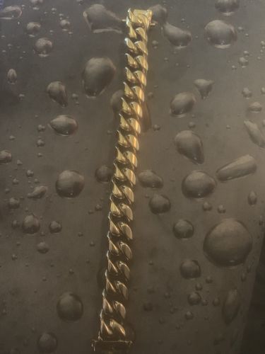 Customer photo review of 3X IP Gold Miami Cuban Bracelet Stainless Steel 14MM