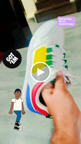 Customer video review of PUZZLE White Men's color block sneaker