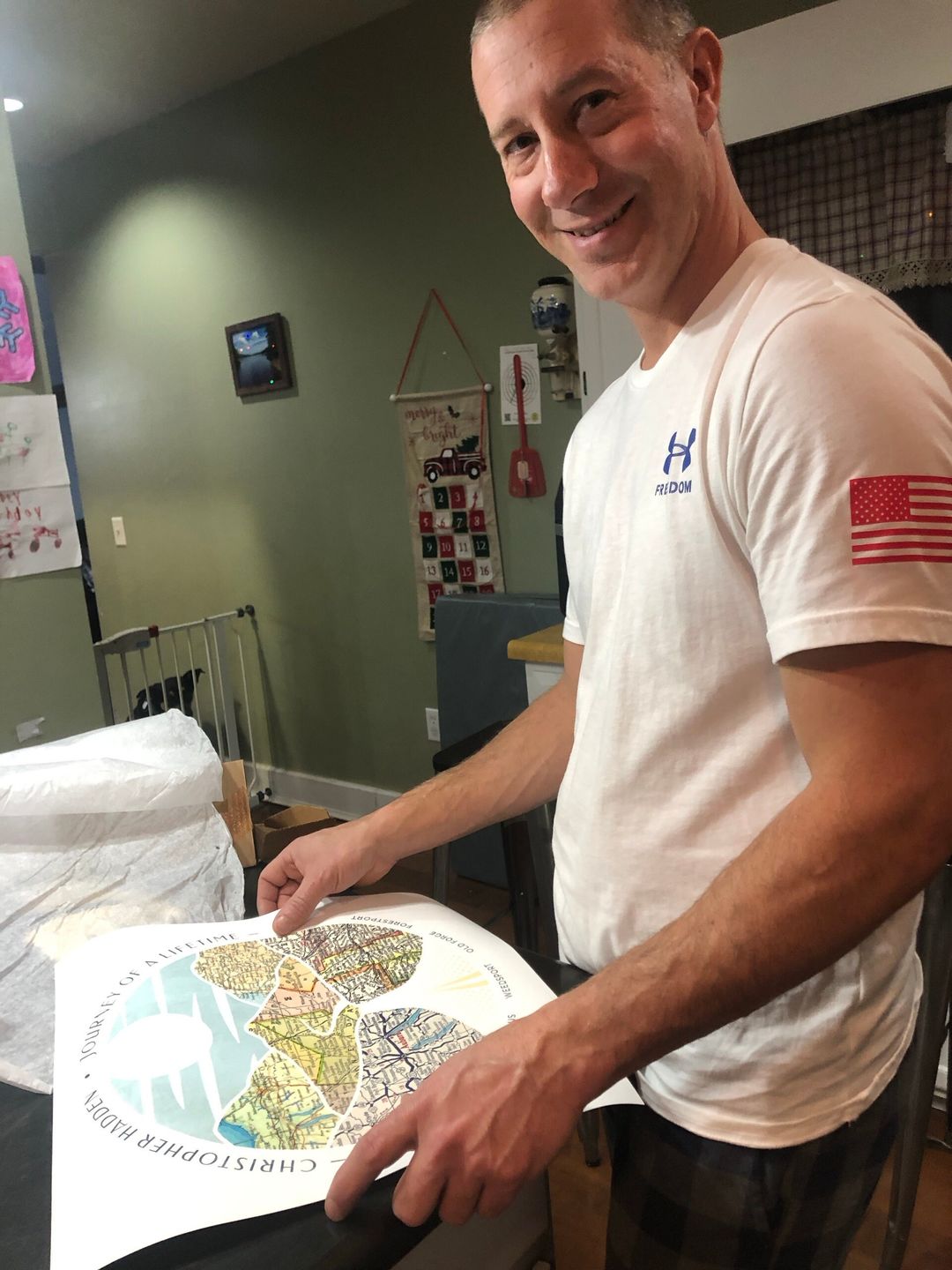 Customer photo review of Wanderlust Map [Digital Only]