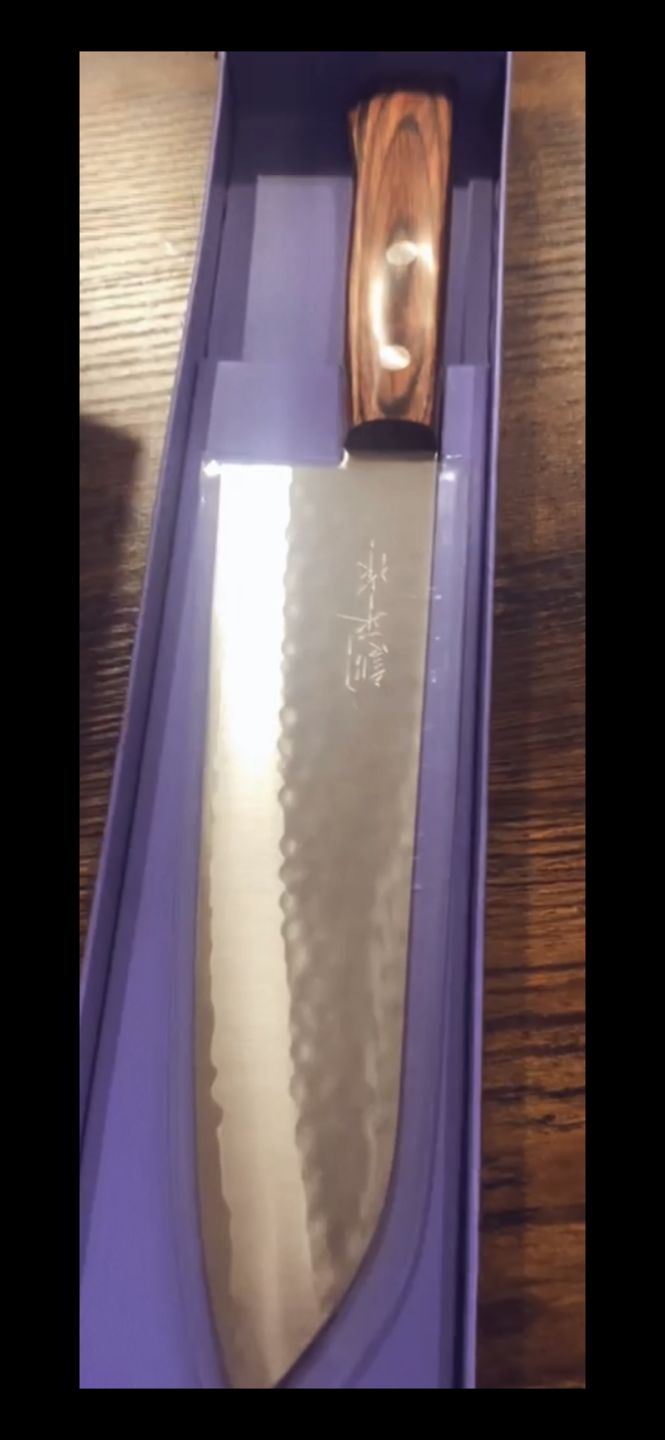 Customer photo review of Masutani Tsuchime Gyuto 180 mm