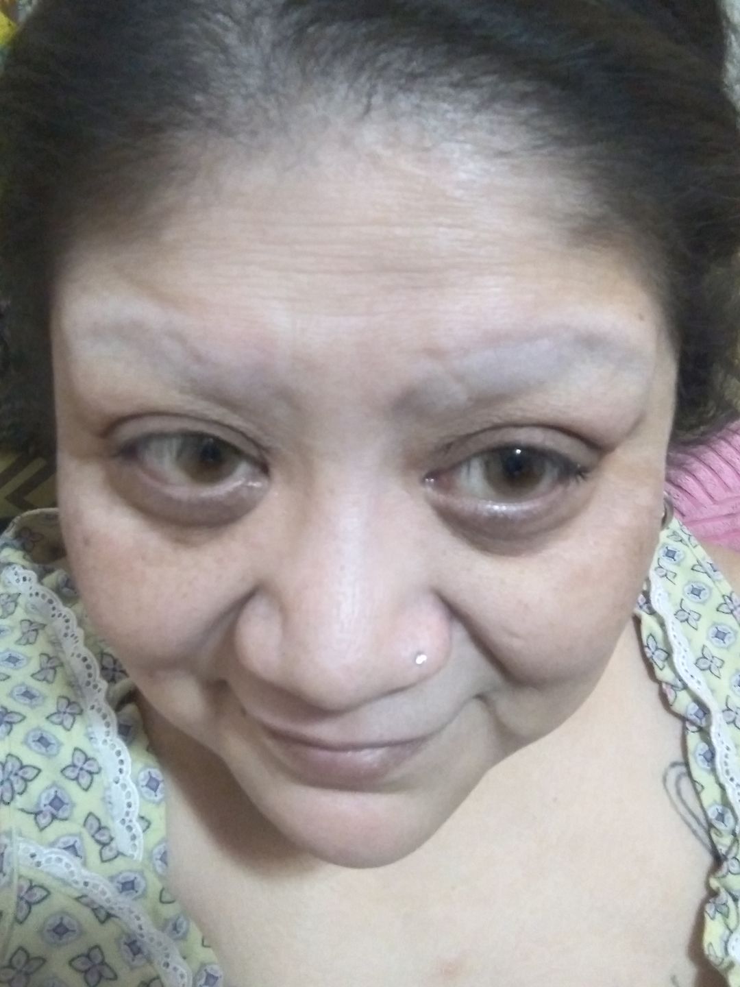 Customer photo review of Ocean Green Prescription Colored Contact Lenses