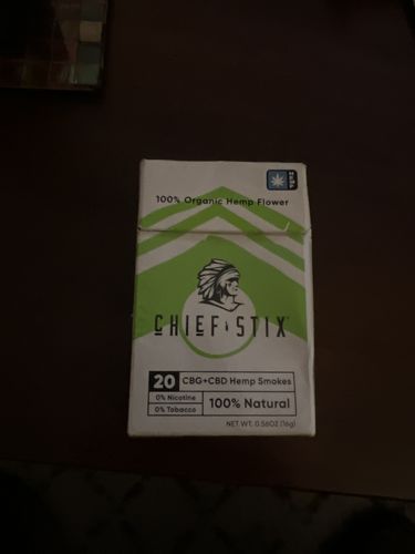 Customer photo review of Chief Stix CBG + CBD Regular Smokes (20ct/pack)