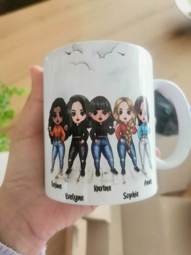 Customer photo review of Mug personnalisé | 5 Meilleures amies | On sera copines à jamais