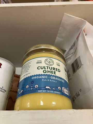 Customer photo review of Cultured Ghee, Grassfed & Certified Organic - 14 oz