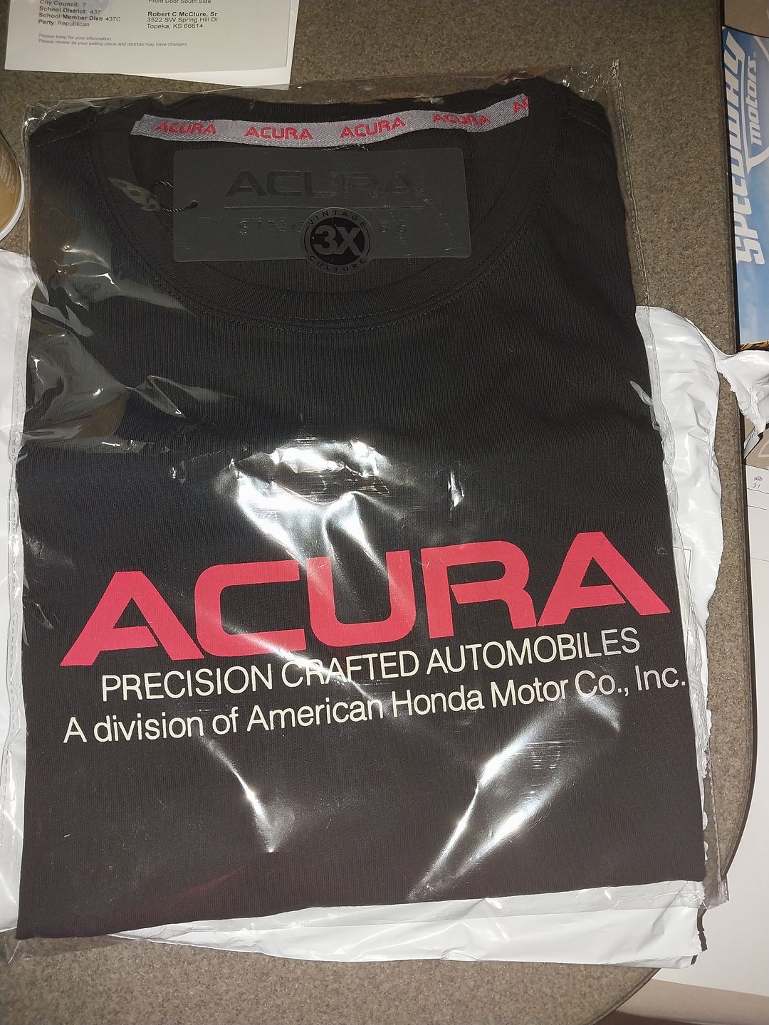 Customer photo review of 1986 Acura Brand Tee - Black