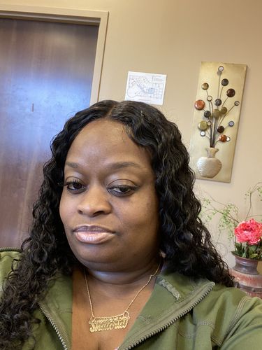 Customer photo review of Water Wave 4x4 Lace Closure Wigs Virgin Human Hair Transparent Lace Wigs