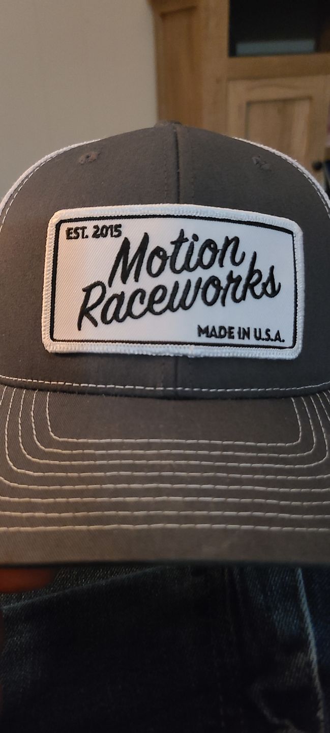 Customer photo review of Motion Heritage Hat Dark Gray/White Snapback 95-129