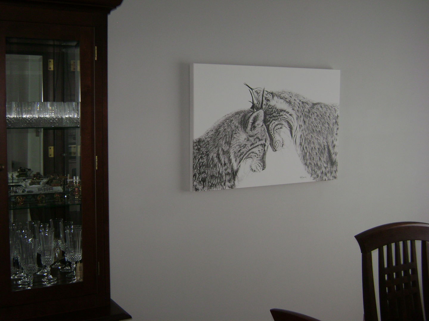 Customer photo review of Lynx in love illustration - "Social Animal" Collection