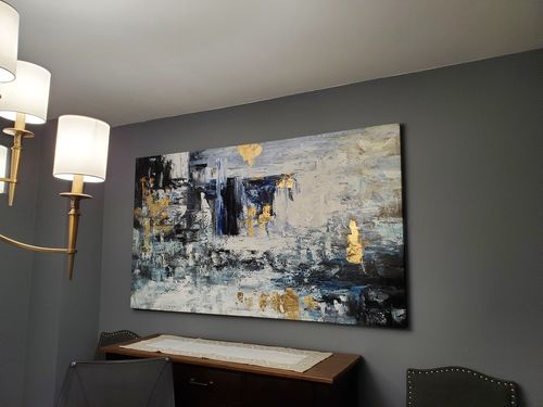 Customer photo review of 'Seascape' Framed Acrylic Painting (70"H x 40"W)