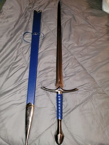 Customer photo review of 44" Glamdring Sword of Gandalf in Just $77 (Spring Steel & D2 Steel versions are Available) from Lord of The Rings Swords-LOTR Swords