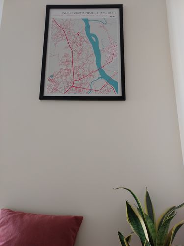 Customer photo review of Map Art - Halcyon Blush