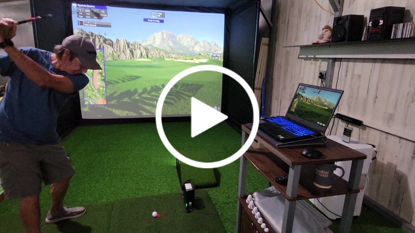 Customer video review of PerfectBay™ Golf Simulator Screen Enclosure