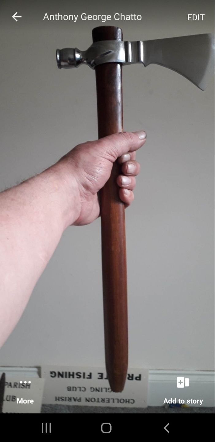 Customer photo review of Tomahawk Peace Pipe