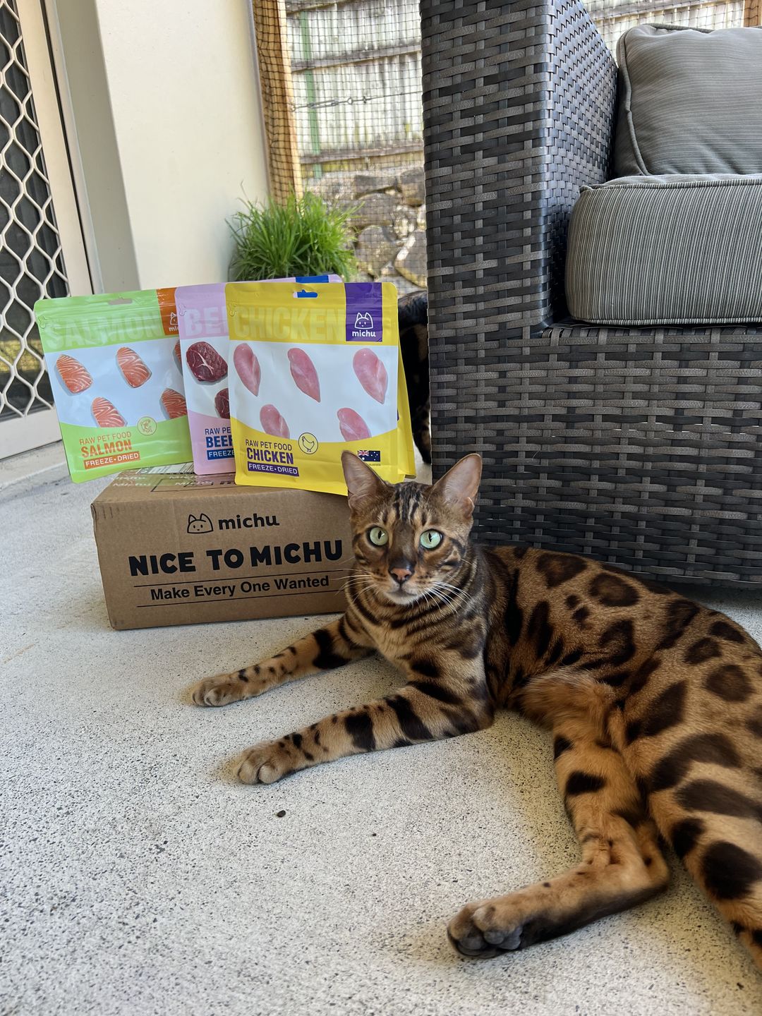 Customer photo review of Michu Freeze Dried Raw Pet Food 150g