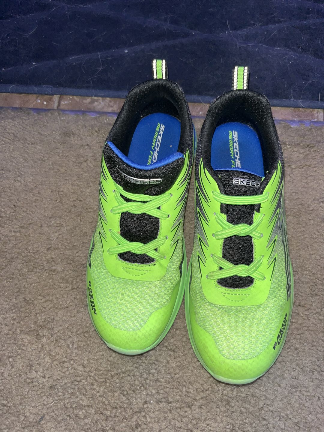 Customer photo review of U-Lace Kiddos - Bright Green