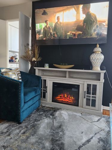 Customer photo review of Gold & White Ceramic Ginger Jar Vase