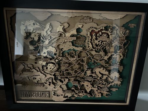 Customer photo review of THE HYRULE 3D MAP