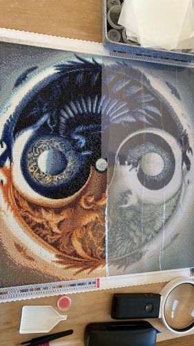 Customer photo review of 5D Diamond Painting Yin und Yang