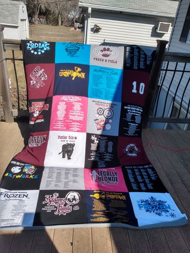 Customer photo review of Classic T-Shirt Blanket