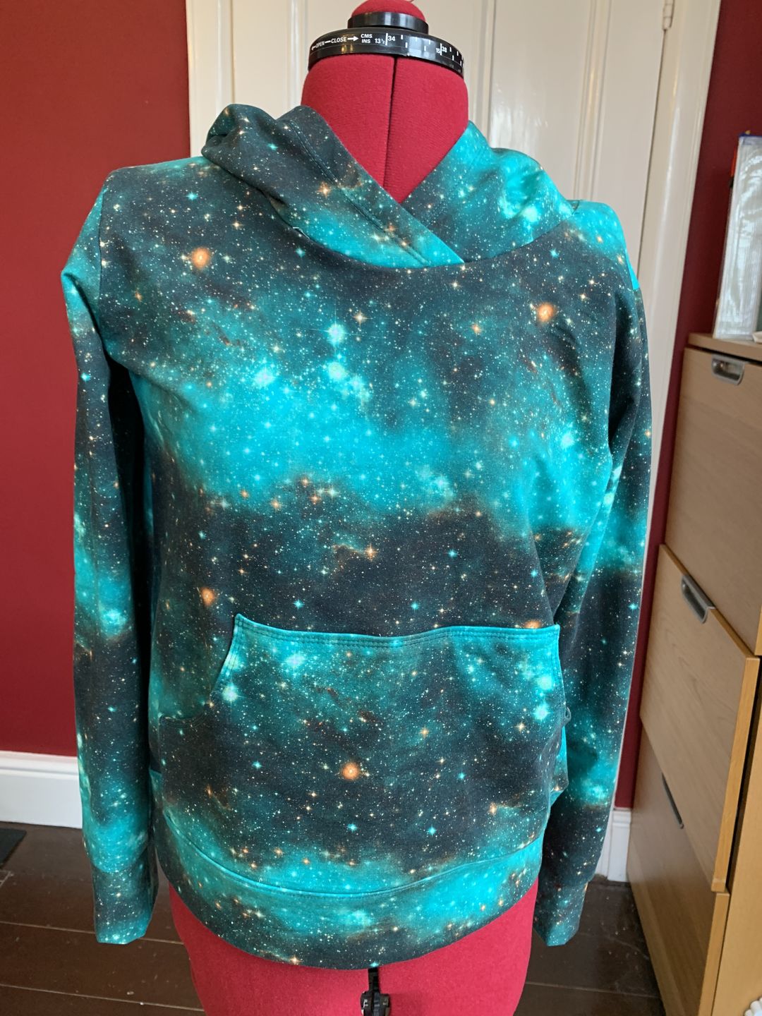 Customer photo review of Green Space Constellation French Terry Fabric