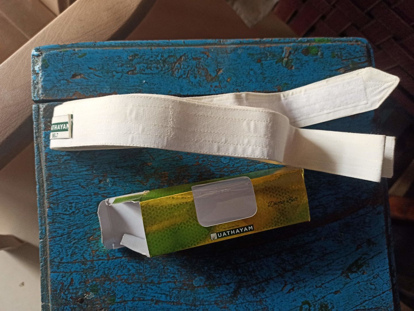 Customer photo review of Cream Dhoti Belt