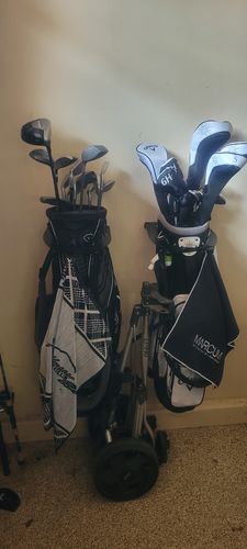 Customer photo review of Golf Storage Rack for 2 Bags