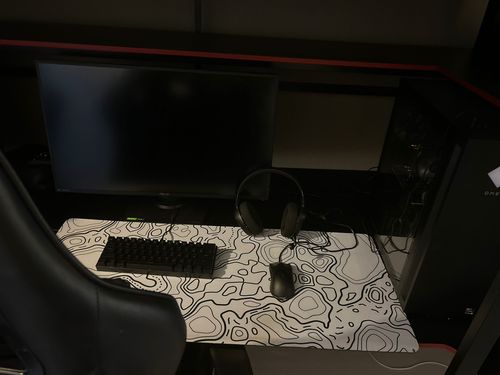 Customer photo review of White Topographic Mousepad