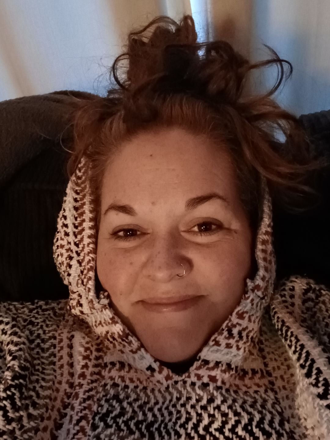 Customer photo review of Classic Stripe Terracotta Baja Hoodie