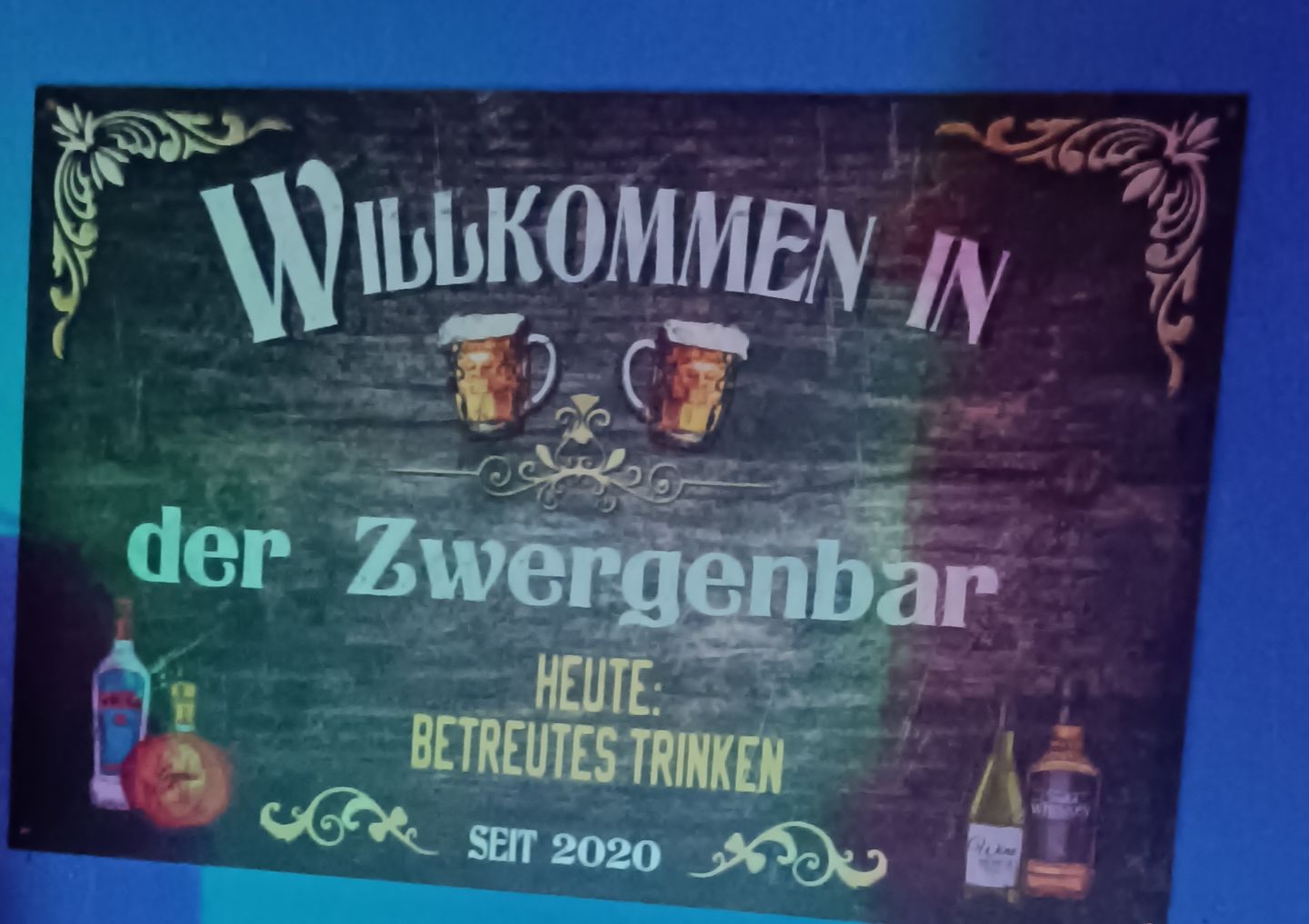 Customer photo review of Meine Bar - Indoor-Türschild