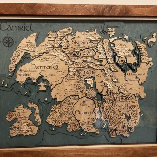 Customer photo review of 3D TAMRIEL MAP