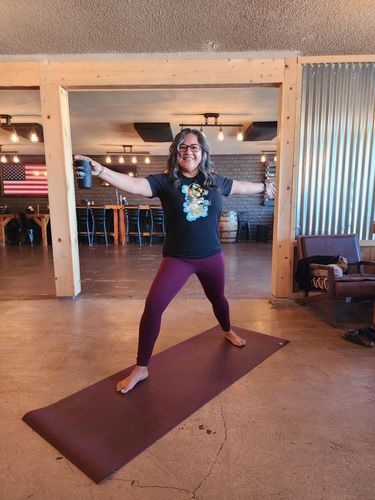 Customer photo review of Unisex Speckled Luchadora Tee