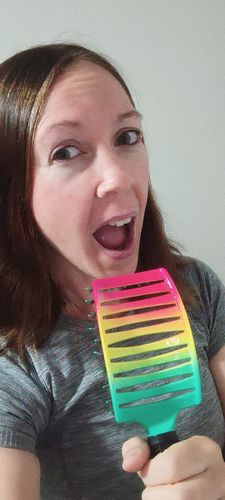 Customer photo review of My Sensory Space Detangling Hairbrush