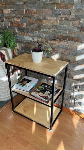 Customer photo review of Mesa de Centro NEGRA 80 x 40 Rectangular MIMA